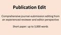 Publication Edit - up to 3,000 words