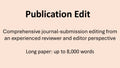 Publication Edit - up to 8,000 words